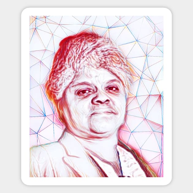 Ida B Wells Portrait | Ida B Wells Line Art Sticker by JustLit